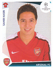 Samir Nasri Arsenal samolepka UEFA Champions League 2009/10 #491